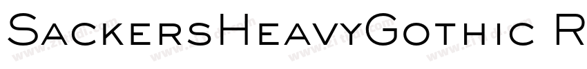 SackersHeavyGothic R字体转换